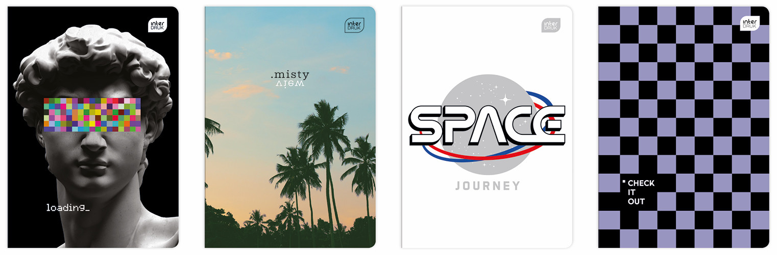 Zeszyt  A5/60 linia Trends Boys 70g Interdruk MIX